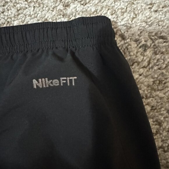Nike Pants Mens Large Black NikeFIT Track Athletic Warm Up Running Zip Hem - Picture 8 of 13